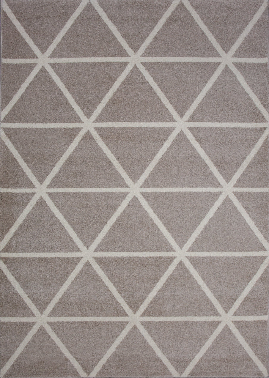 Short-pile rug in pastel white diamond design, durable, available in various colors, for living room, bedroom, kitchen-zoom-25