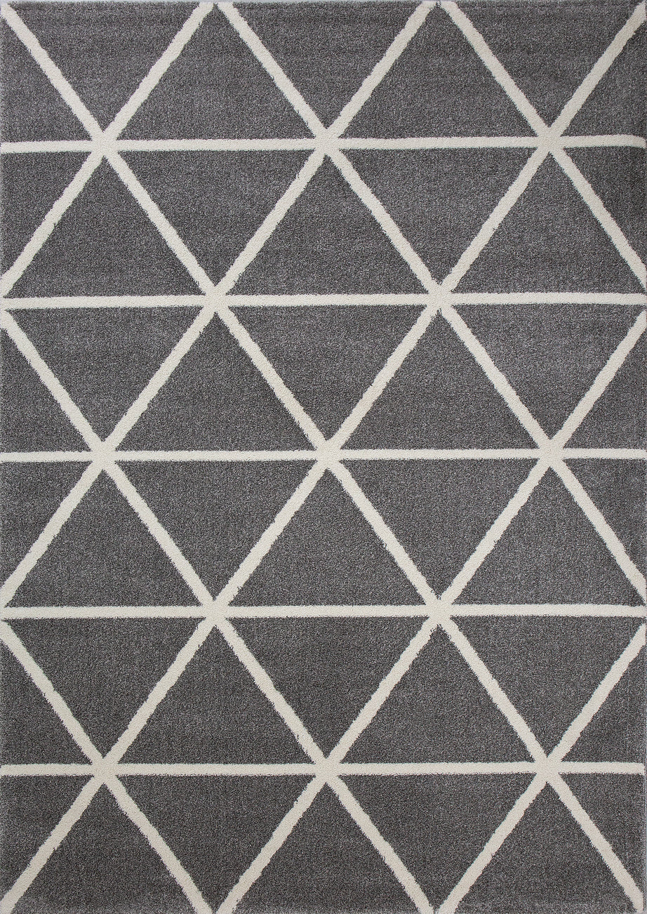 Short-pile rug in pastel white diamond design, durable, available in various colors, for living room, bedroom, kitchen-20