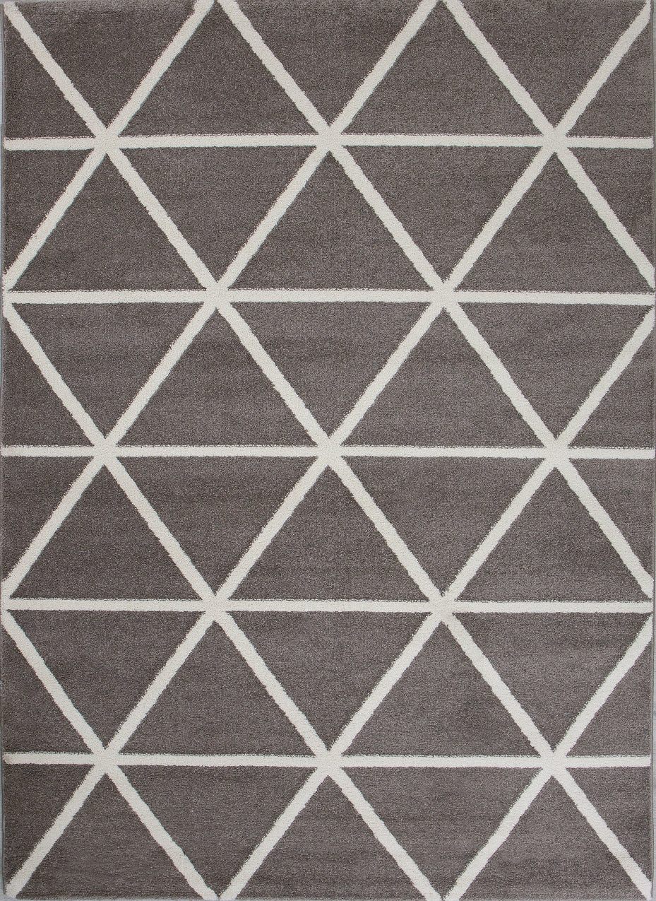 Short-pile rug in pastel white diamond design, durable, available in various colors, for living room, bedroom, kitchen-zoom-30