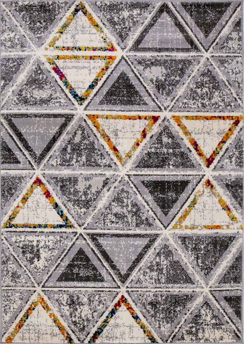 Carpet for living room, bedroom, hallway; geometric pattern carpet in colorful designs-zoom-