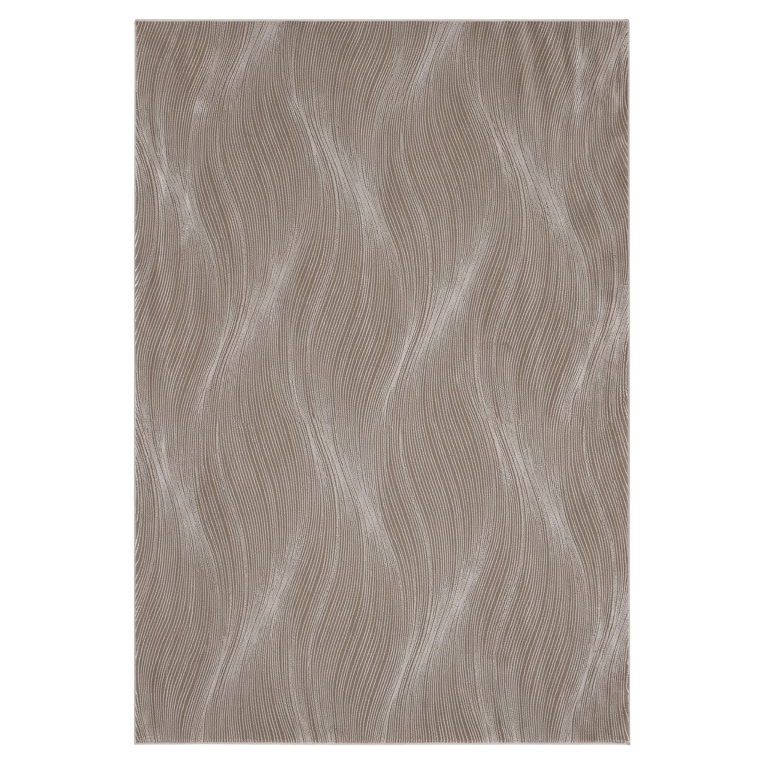 Carpet for living room/bedroom, geometric waves, modern design | High quality |-14