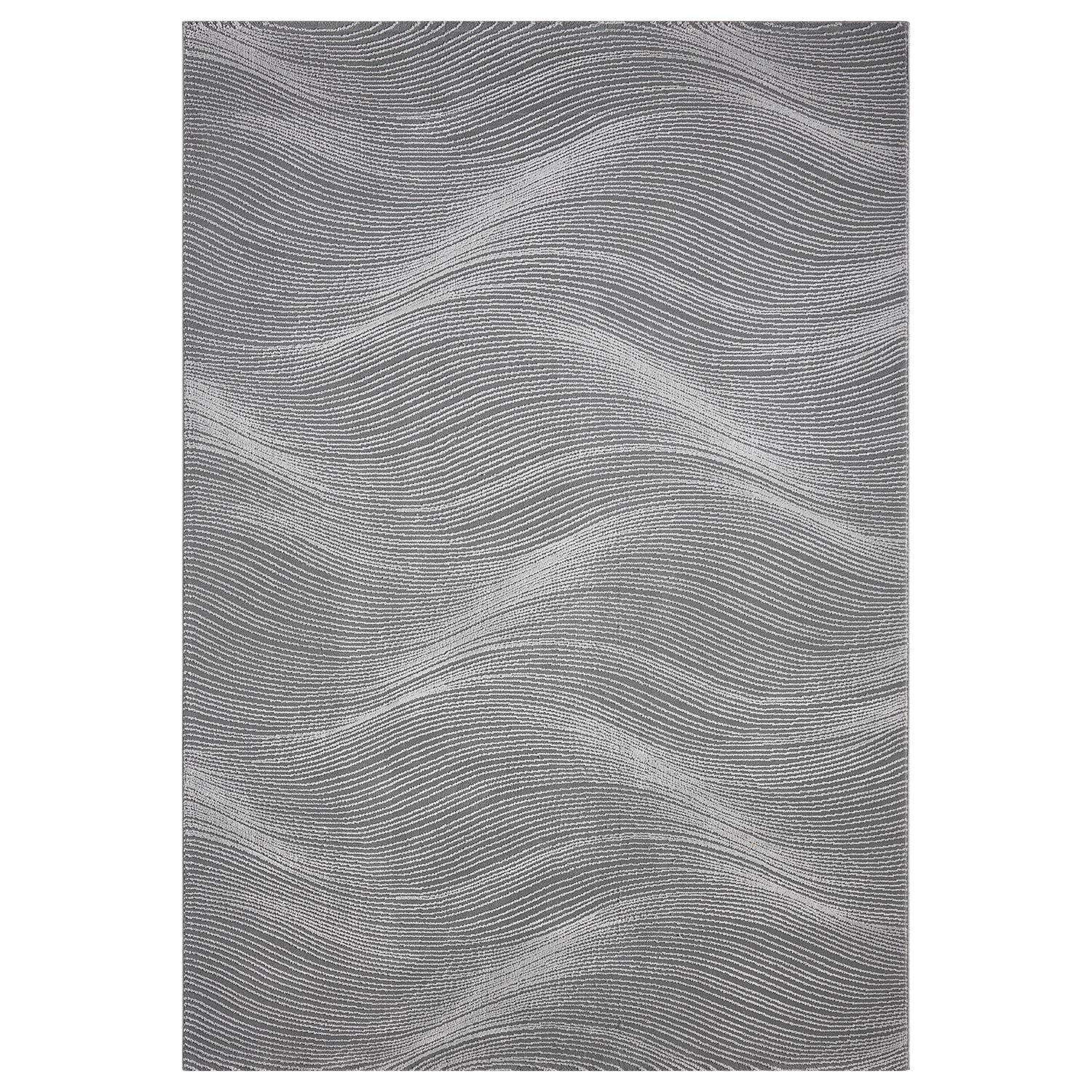 Carpet for living room/bedroom, geometric waves, modern design | High quality |-12
