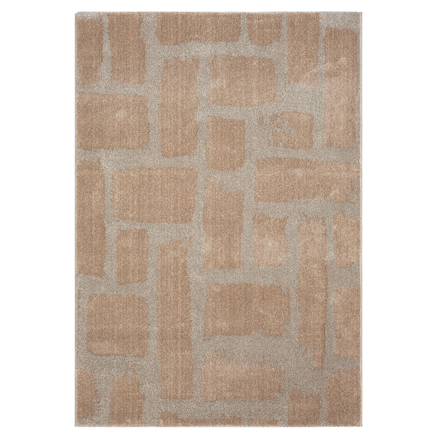 Short-pile rug for living room/bedroom, high-quality, stone pattern, grey/anthracite-12