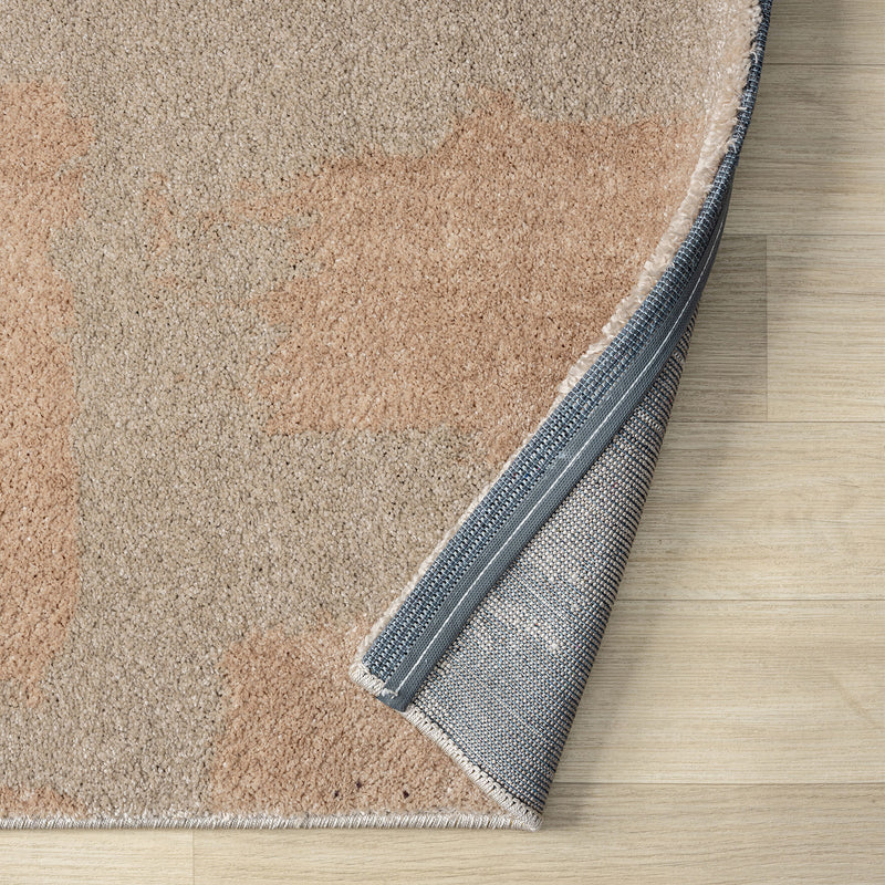 Short-pile rug for living room/bedroom, high-quality, stone pattern, grey/anthracite-zoom-