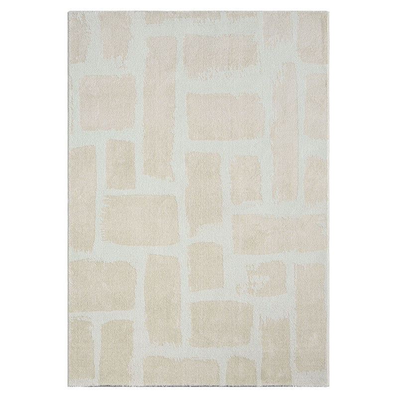 Short-pile rug for living room/bedroom, high-quality, stone pattern, grey/anthracite-zoom-