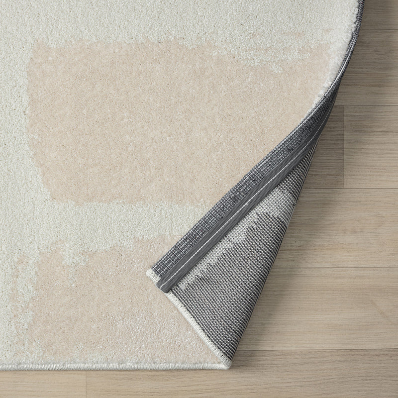 Short-pile rug for living room/bedroom, high-quality, stone pattern, grey/anthracite-zoom-