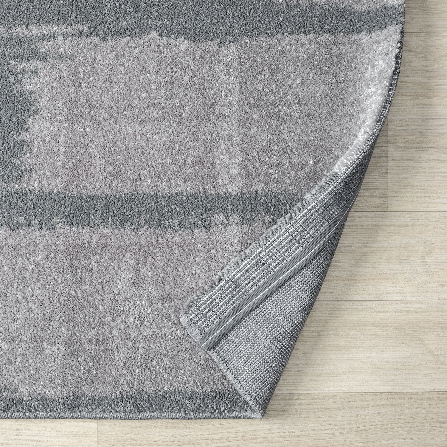 Short-pile rug for living room/bedroom, high-quality, stone pattern, grey/anthracite-zoom-3
