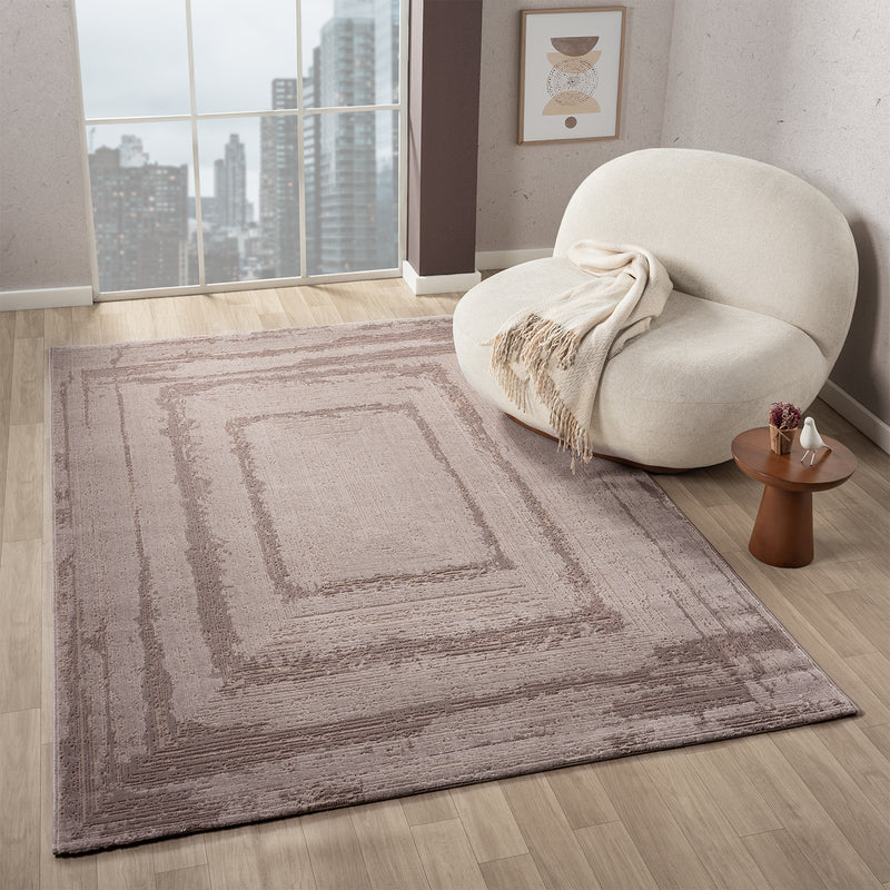 Modern rug for living room and bedroom with high and low border, high quality, 3D effect-zoom-