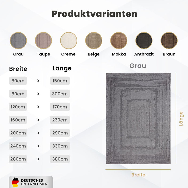 Modern rug for living room and bedroom with high and low border, high quality, 3D effect-zoom-