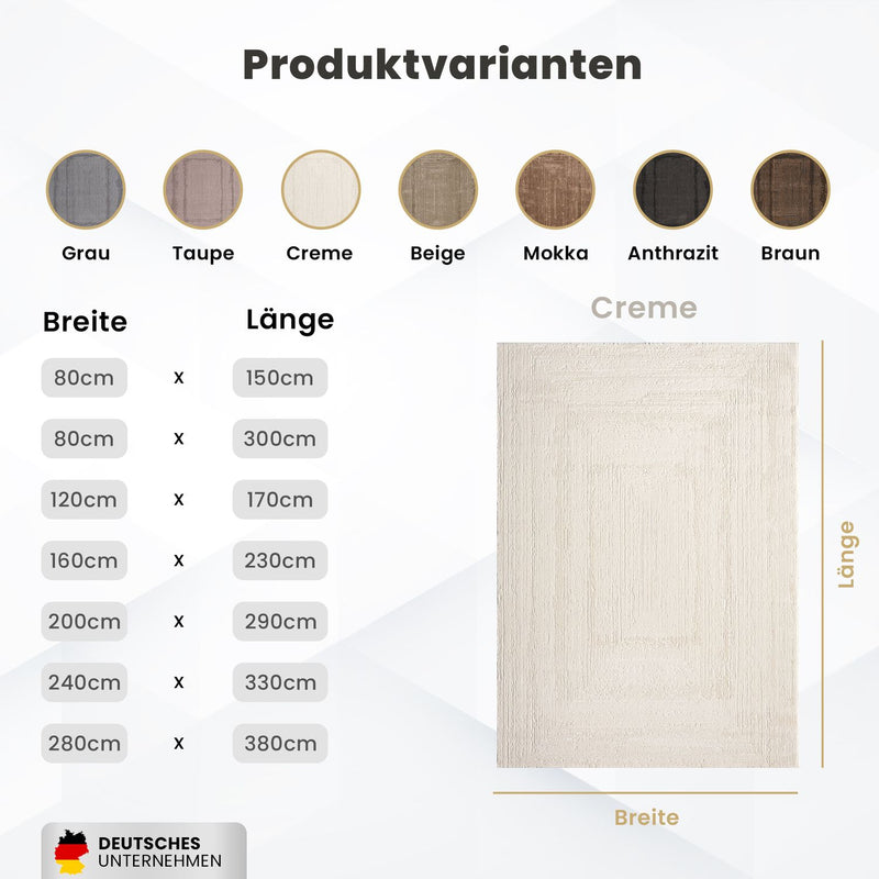 Modern rug for living room and bedroom with high and low border, high quality, 3D effect-zoom-