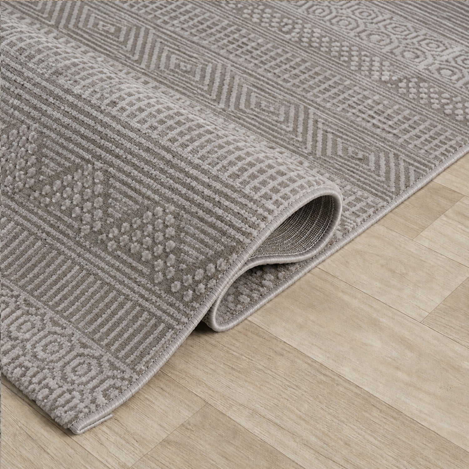Scandinavian Modern Living Room/Bedroom Rug | Easy Care | High Quality-zoom-21