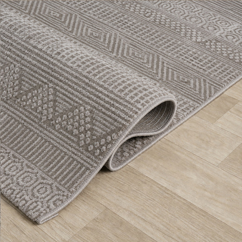 Scandinavian Modern Living Room/Bedroom Rug | Easy Care | High Quality-zoom-