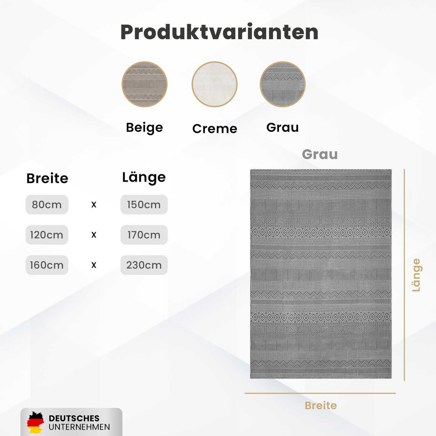Scandinavian Modern Living Room/Bedroom Rug | Easy Care | High Quality-zoom-17