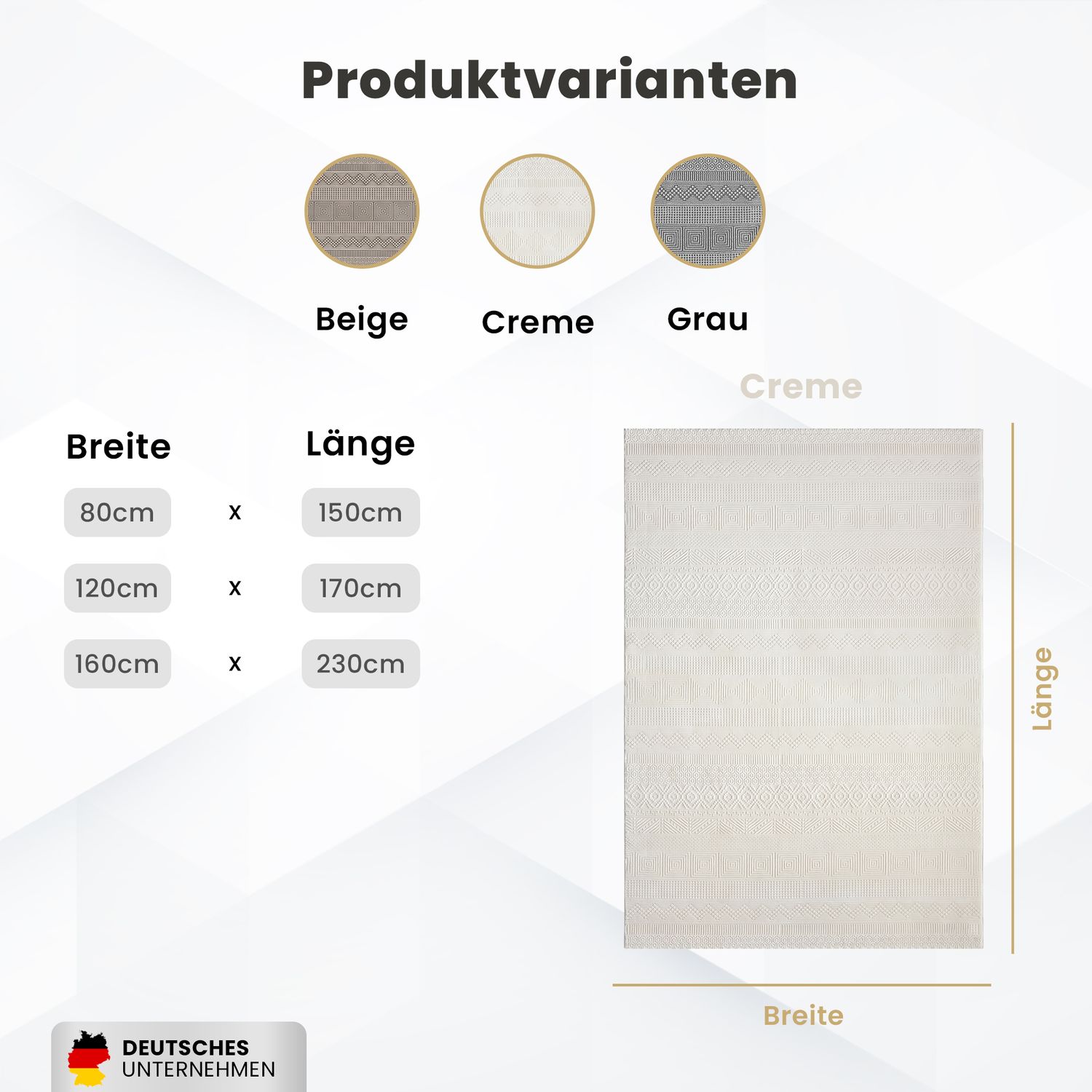 Scandinavian Modern Living Room/Bedroom Rug | Easy Care | High Quality-9