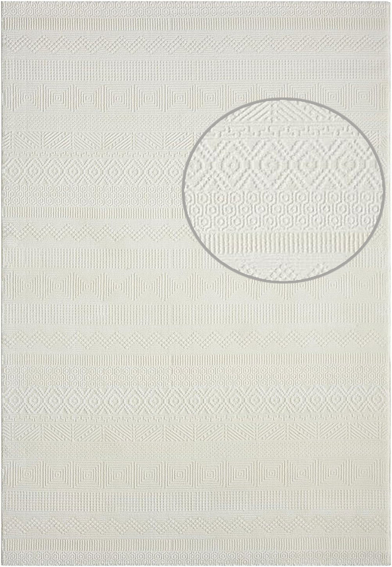 Scandinavian Modern Living Room/Bedroom Rug | Easy Care | High Quality-zoom-