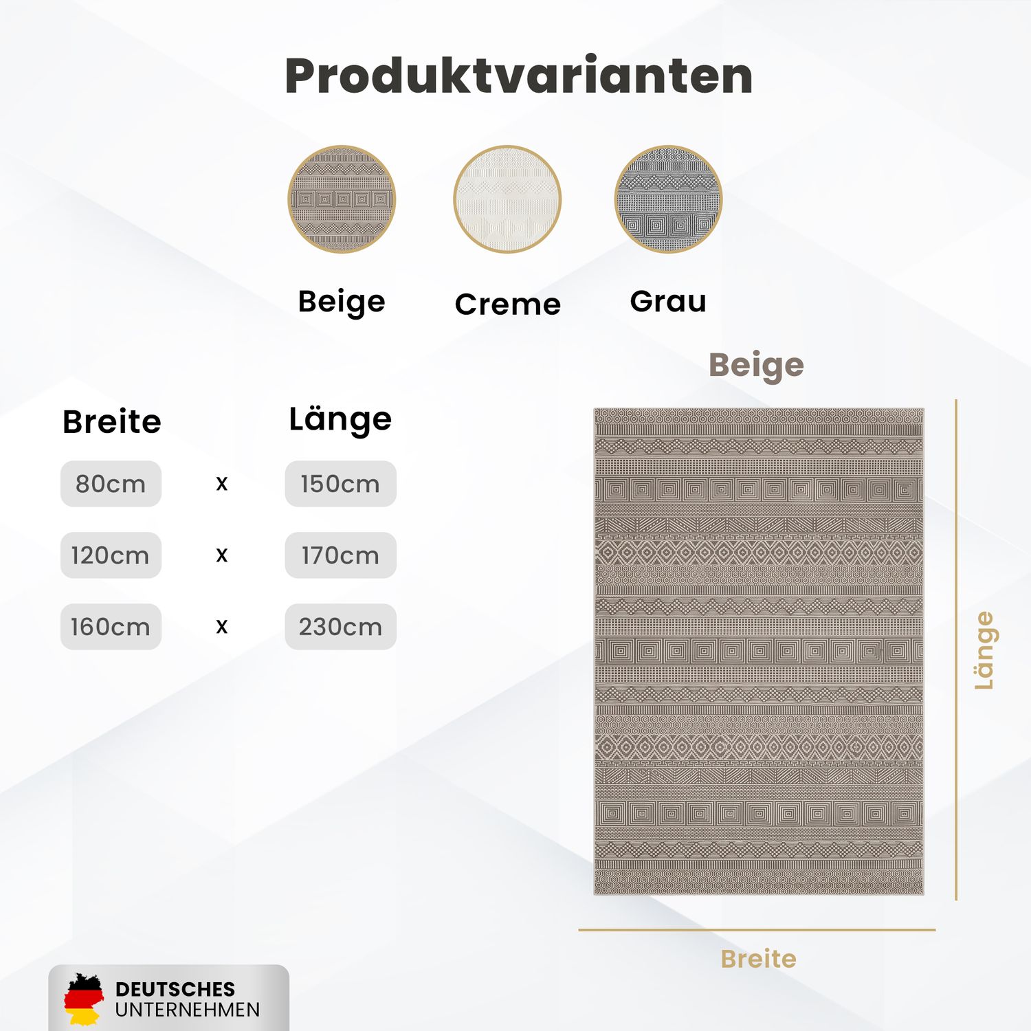 Scandinavian Modern Living Room/Bedroom Rug | Easy Care | High Quality-zoom-23