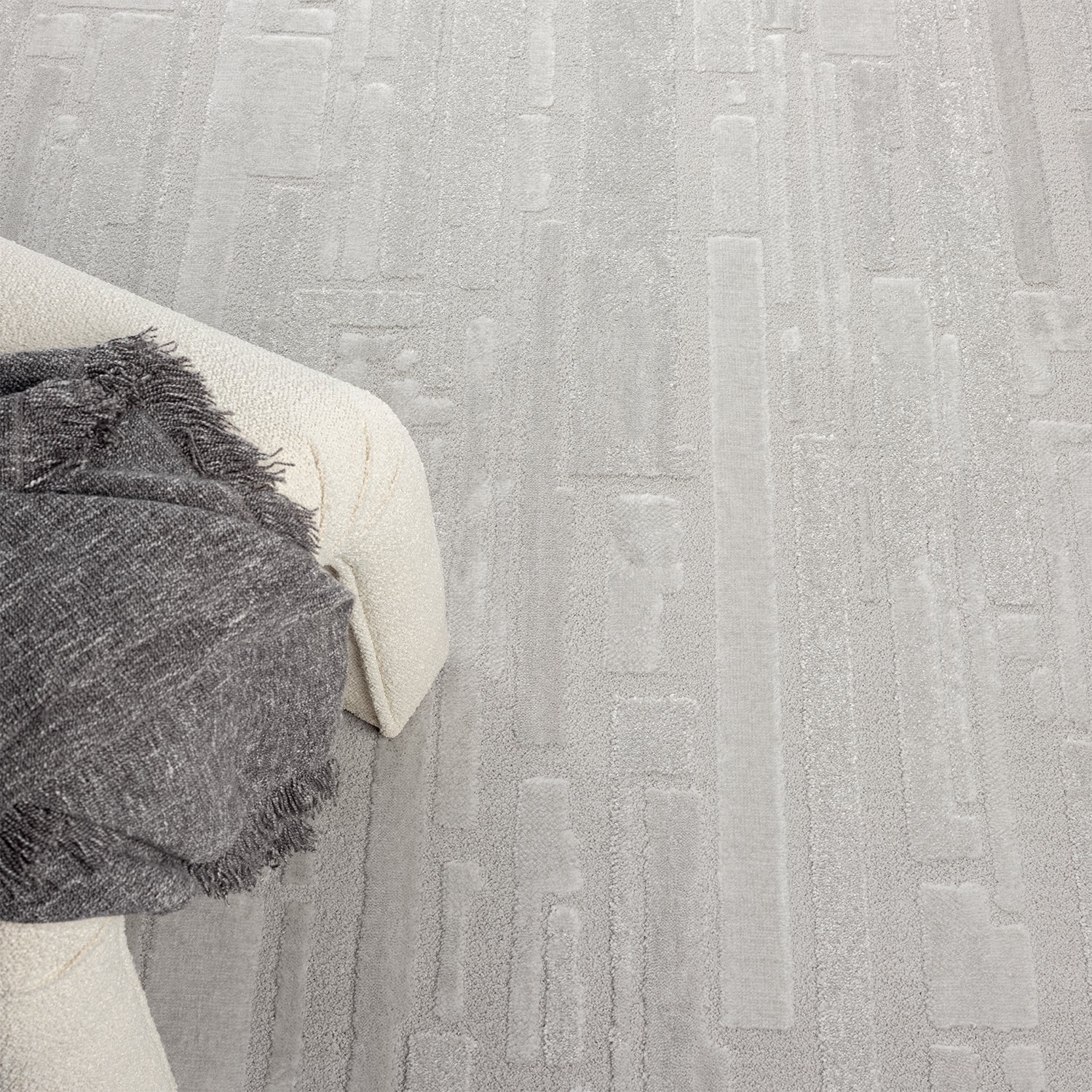 Carpet for living room/bedroom, short pile, stone look, high quality, elegant, 3D effect-10