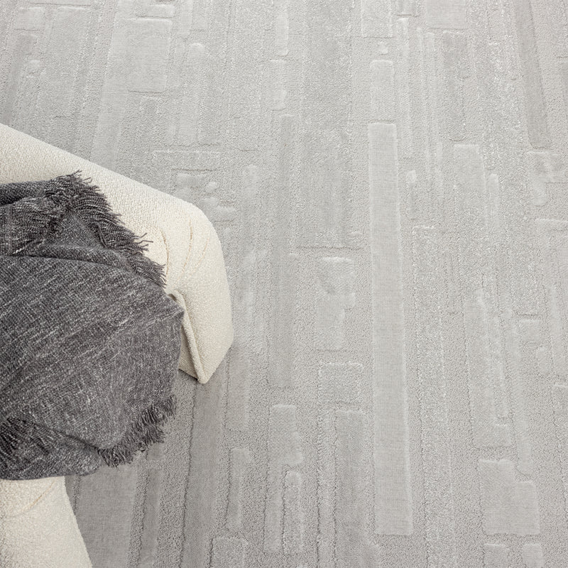 Carpet for living room/bedroom, short pile, stone look, high quality, elegant, 3D effect-zoom-