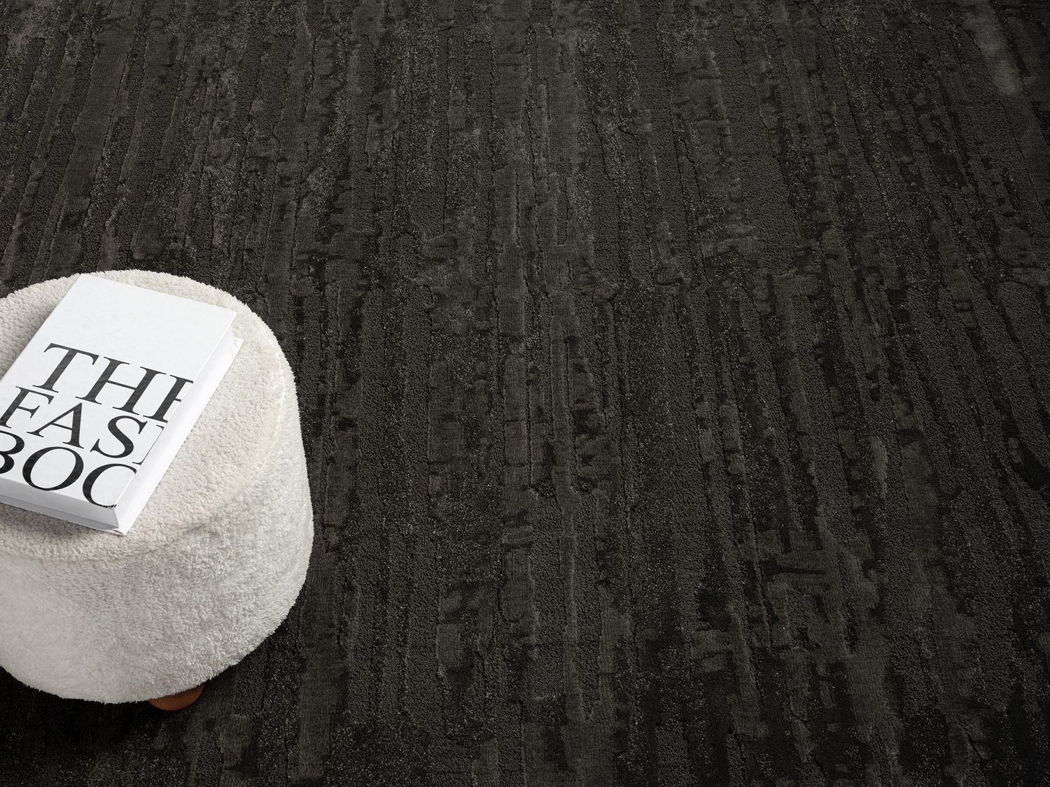 Modern short-pile rug for living room/bedroom with a high-low effect and 3D effect; ultra-soft