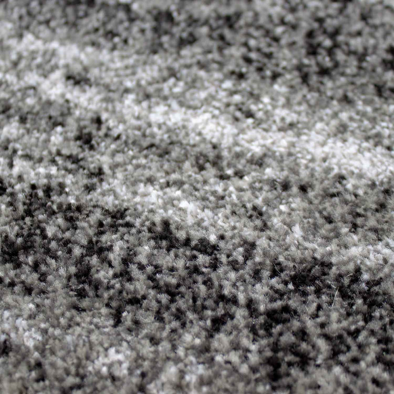 Short-pile modern rug, densely mottled anthracite grey, for living room, bedroom, children's room-zoom-