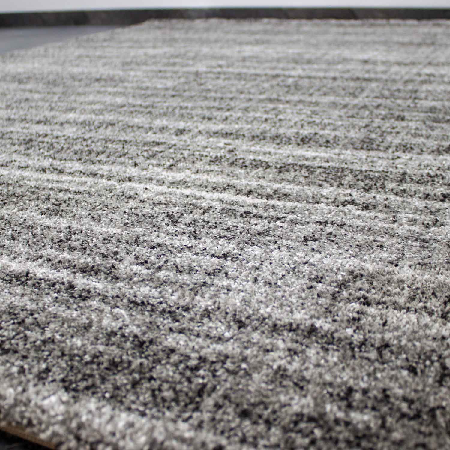 Short-pile modern rug, densely mottled anthracite grey, for living room, bedroom, children's room-zoom-6