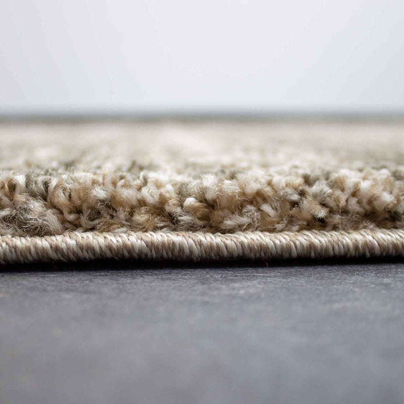 Living room carpet, very dense, high-quality mottled carpet, beige-zoom-