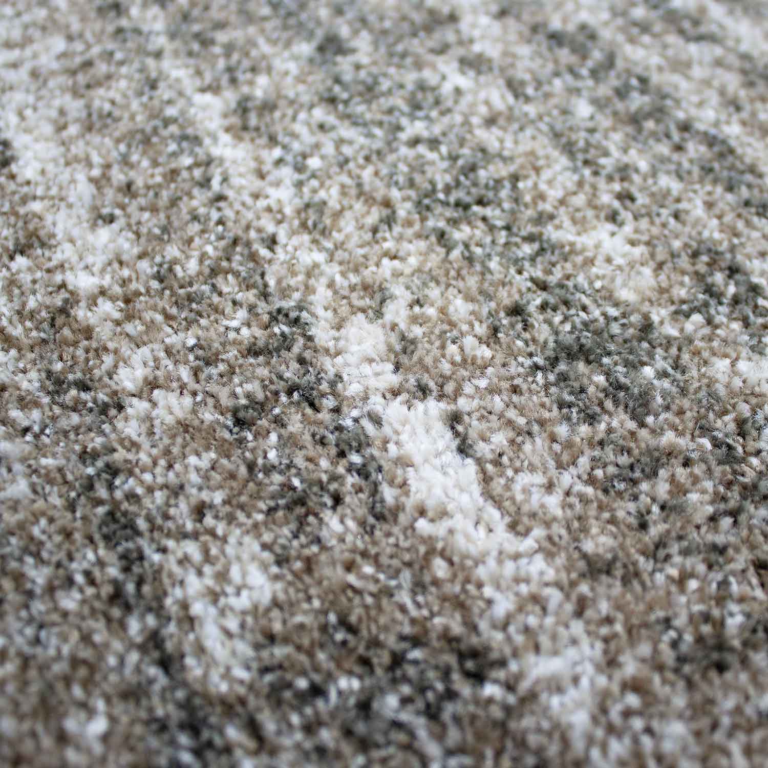 Living room carpet, very dense, high-quality mottled carpet, beige-zoom-3