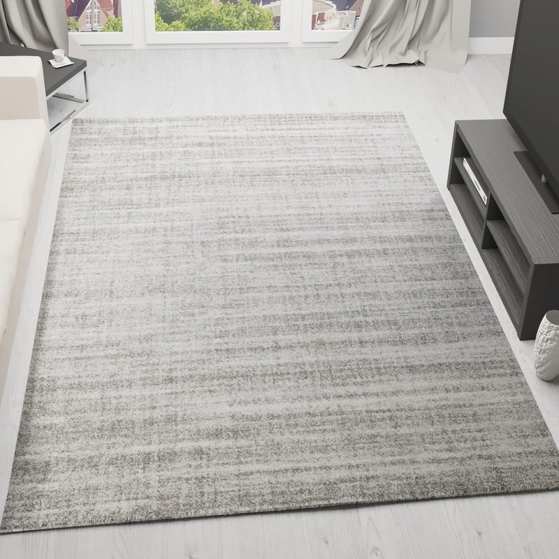 Living room carpet, very dense, high-quality mottled carpet, grey-zoom-