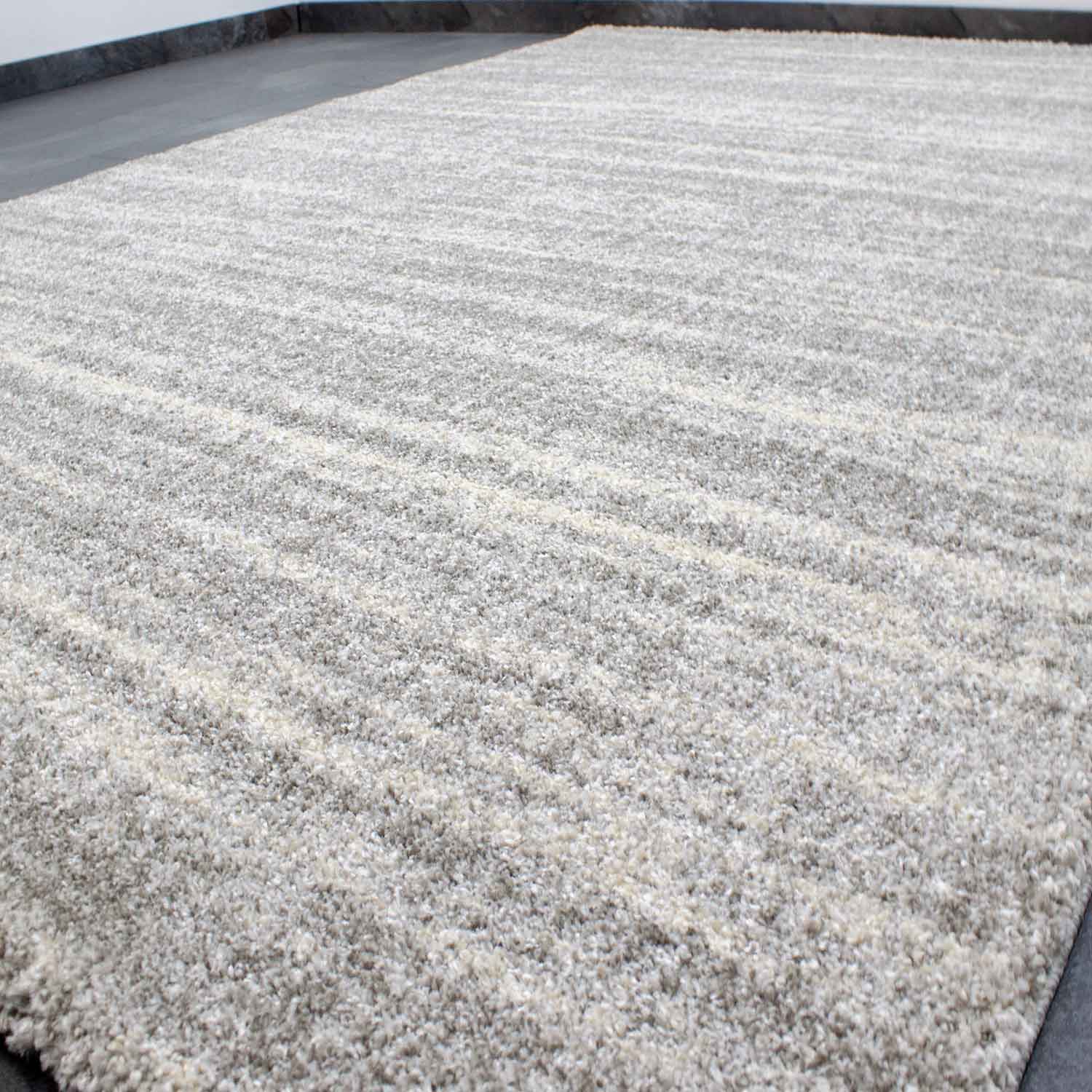 Living room carpet, very dense, high-quality mottled carpet, grey-zoom-5