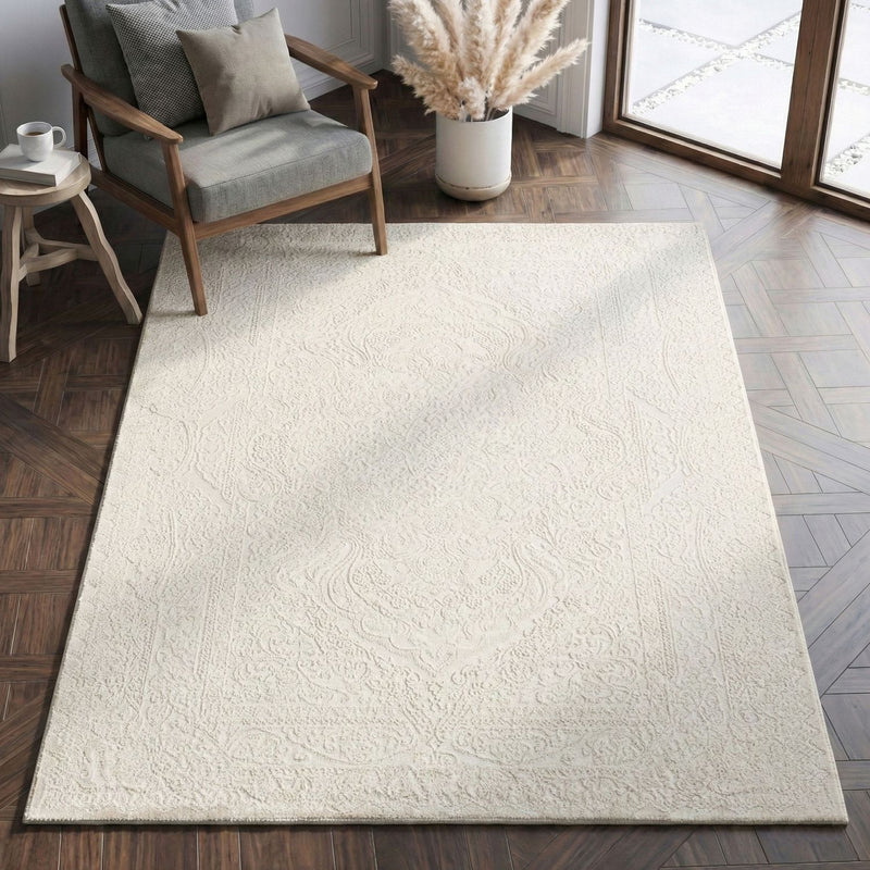 Carpet for living room, bedroom, hallway, kitchen; short pile; oriental design; vintage; high-low effect; modern; 3D; soft-zoom-