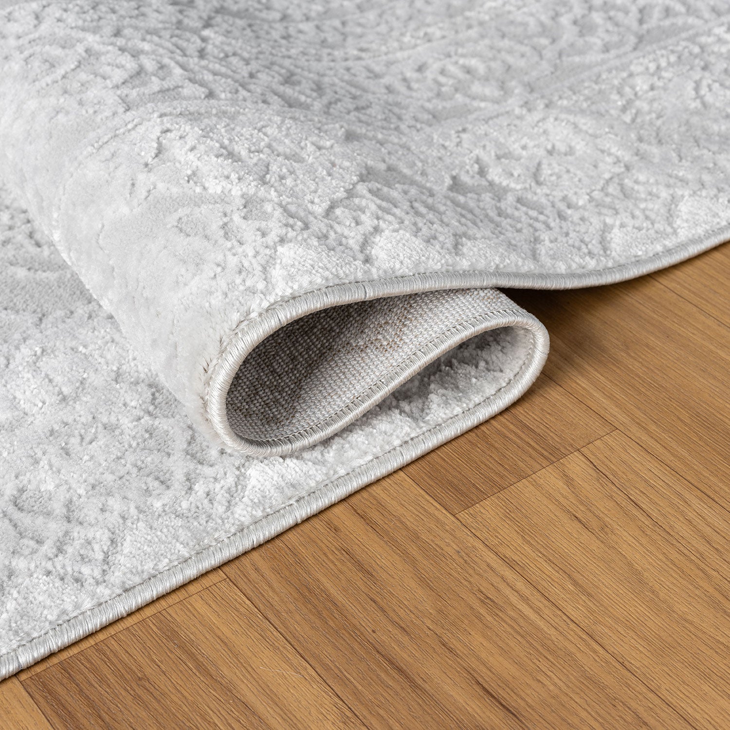 Carpet for living room, bedroom, hallway, kitchen; short pile; oriental design; vintage; high-low effect; modern; 3D; soft-zoom-21