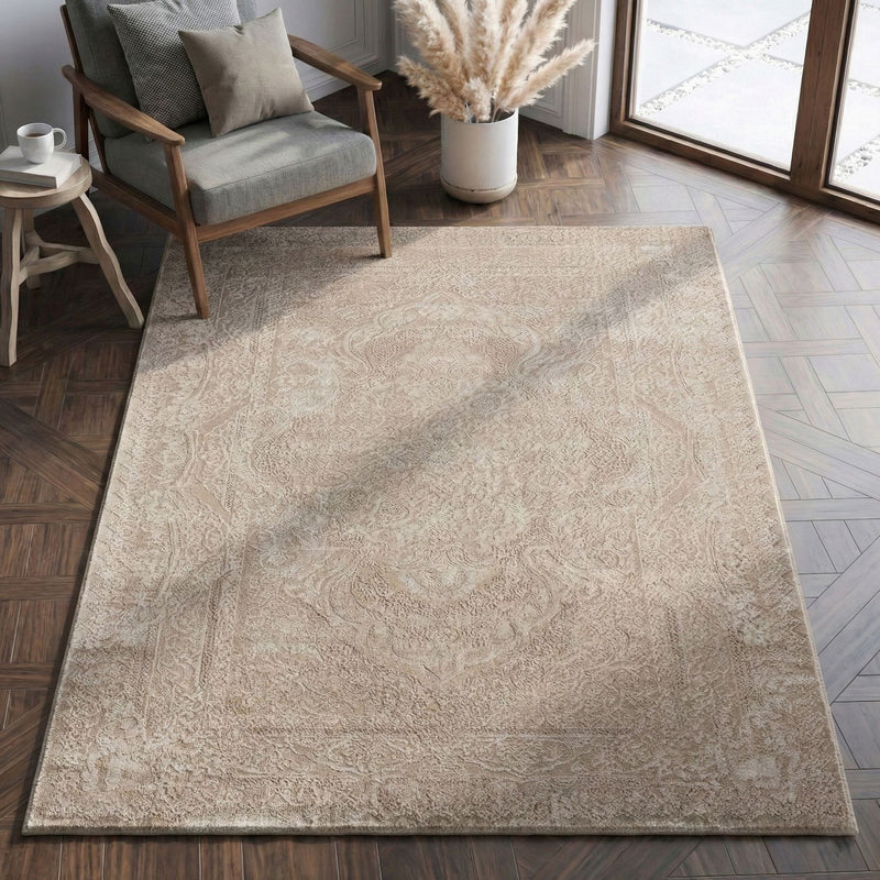 Carpet for living room, bedroom, hallway, kitchen; short pile; oriental design; vintage; high-low effect; modern; 3D; soft-zoom-