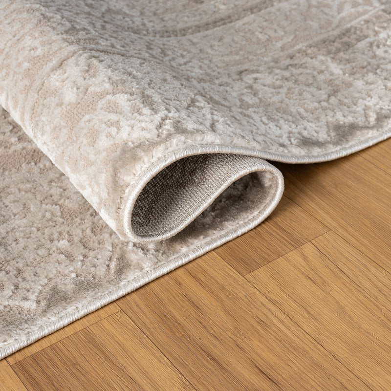 Carpet for living room, bedroom, hallway, kitchen; short pile; oriental design; vintage; high-low effect; modern; 3D; soft-zoom-