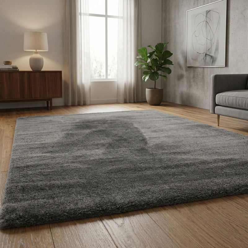 Teppich Mikrofaser Ultra Weich – Flauschiger Teppich für Wohnzimmer & Schlafzimmer Pflegeleicht-zoom-