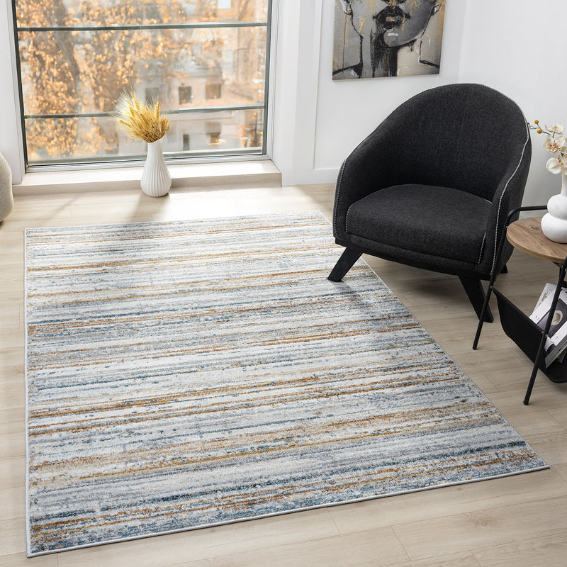 Living room rug, vintage look, beige; colorful mix rug, short pile, boho, used look, motif-zoom-