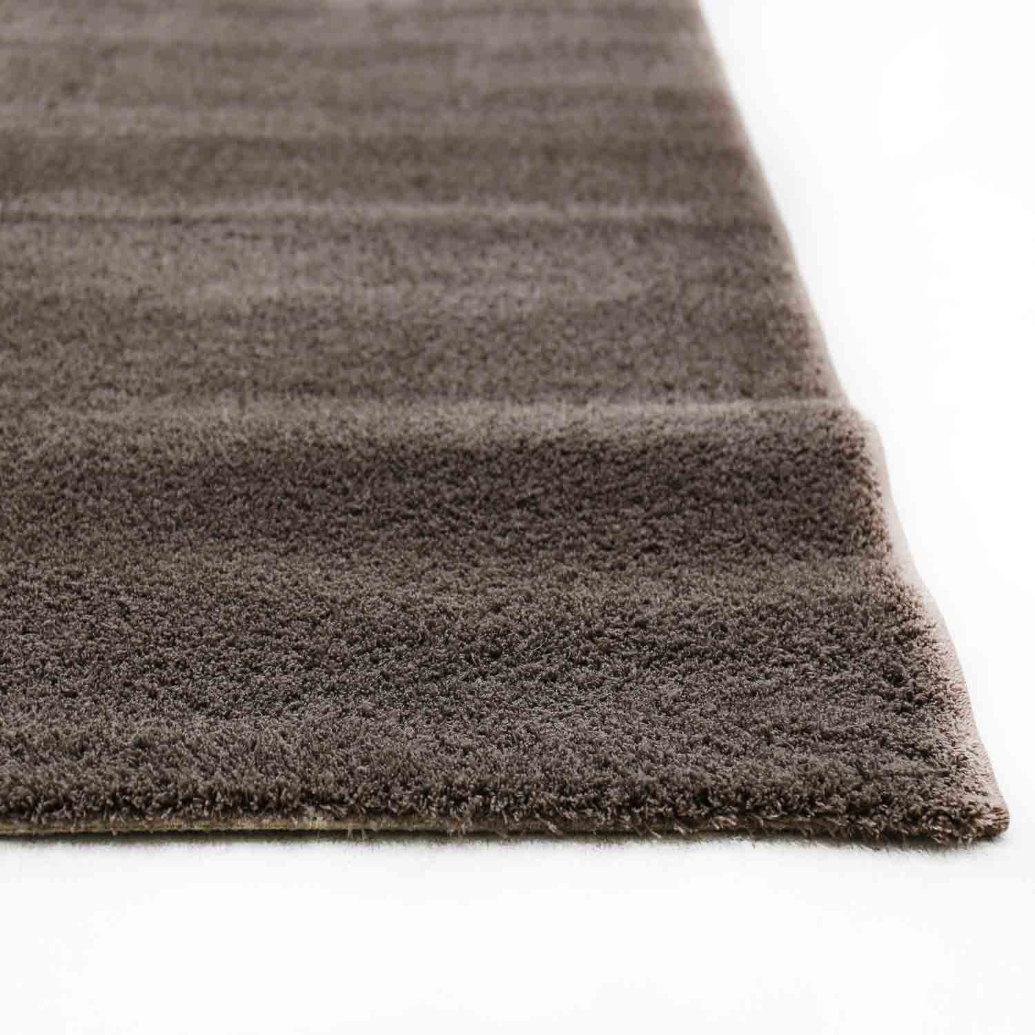 Living room rug in L. Braun, fluffy microfiber, densely woven - soft-zoom-2