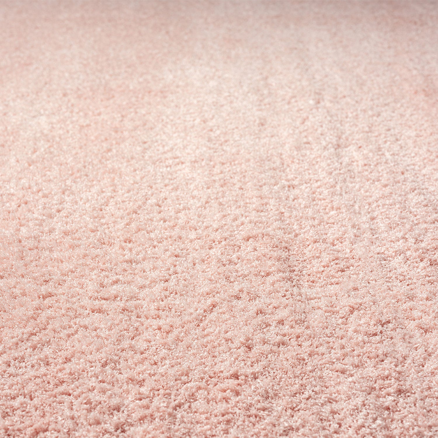 Living room rug in pastel rose, fluffy microfiber, densely woven - soft-zoom-3