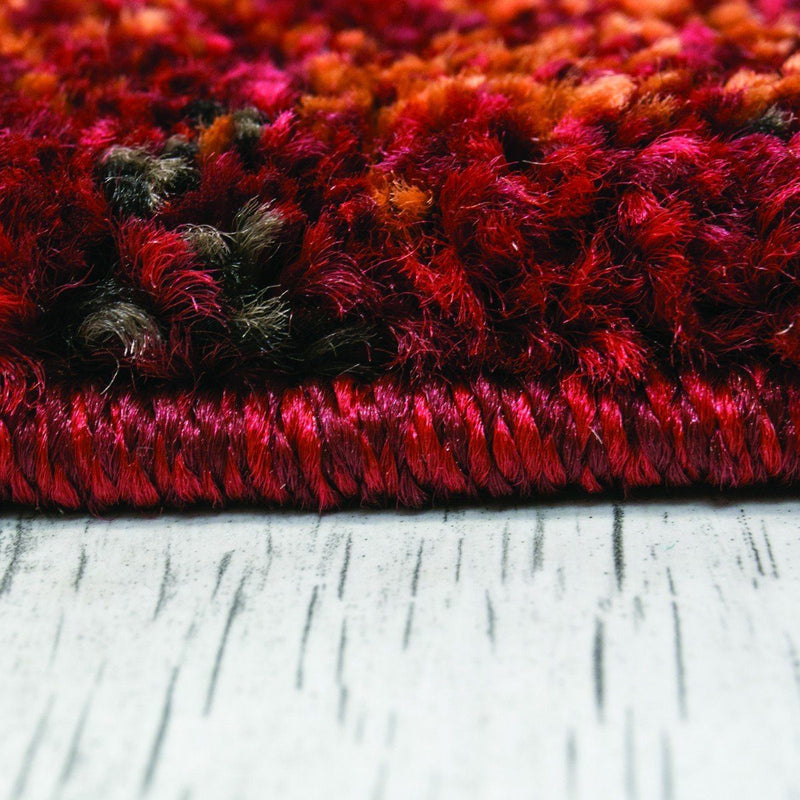 Short-pile rug, modern, densely mottled terracotta, for living room, bedroom, children's room-zoom-