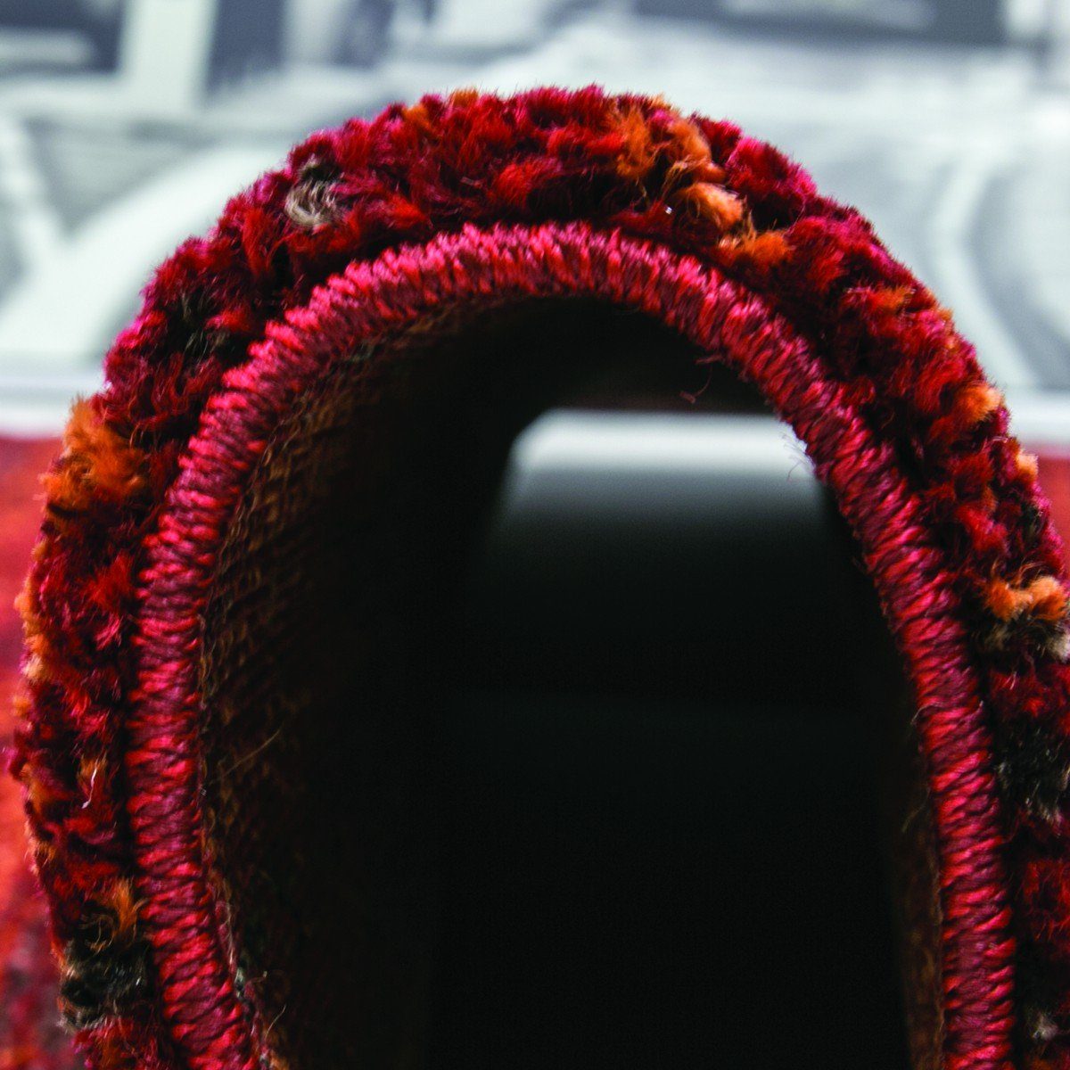 Short-pile rug, modern, densely mottled terracotta, for living room, bedroom, children's room-6