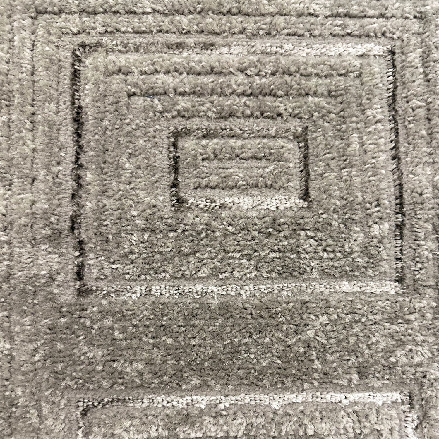 Short-pile carpet for living room, bedroom, hallway, thin, tile look, Lurex 3D, soft-zoom-7