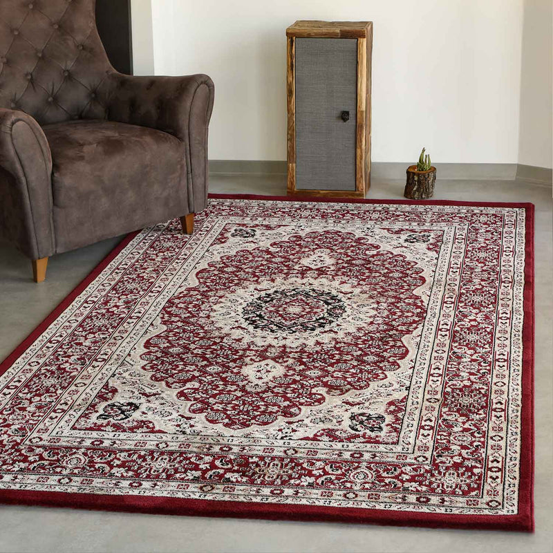 Tibet0146 Red Classic Tibetan Rug with Oriental Pattern-zoom-