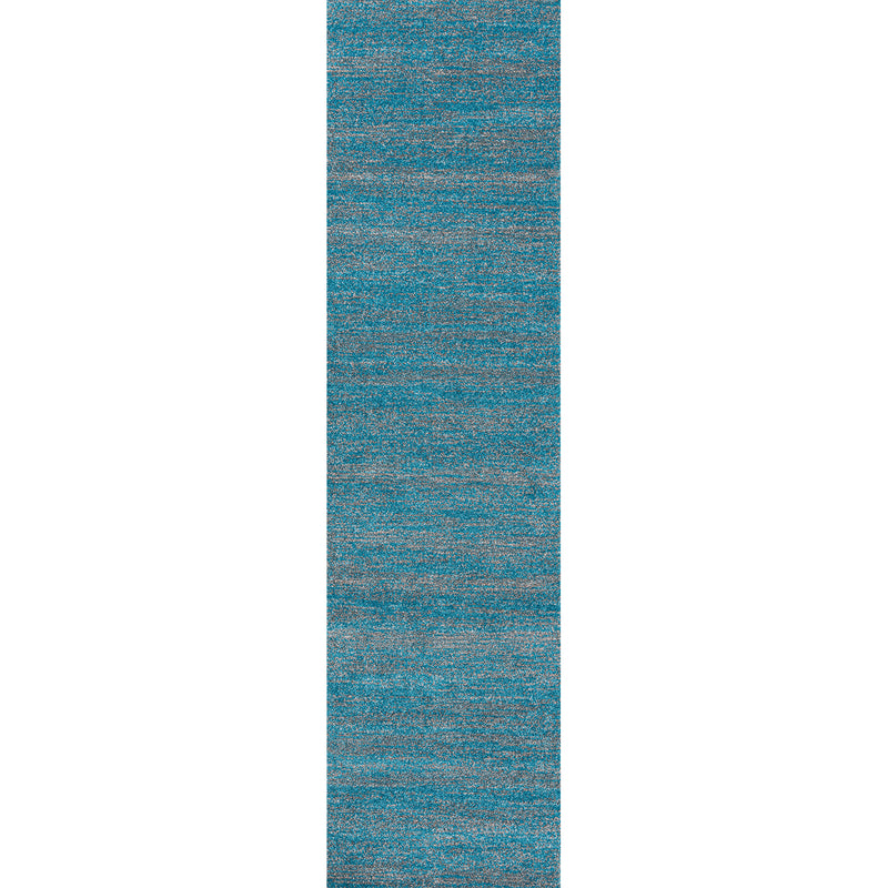 Grey Turquoise Short Pile Mottled Rug, Colorfast, Easy Care-zoom-