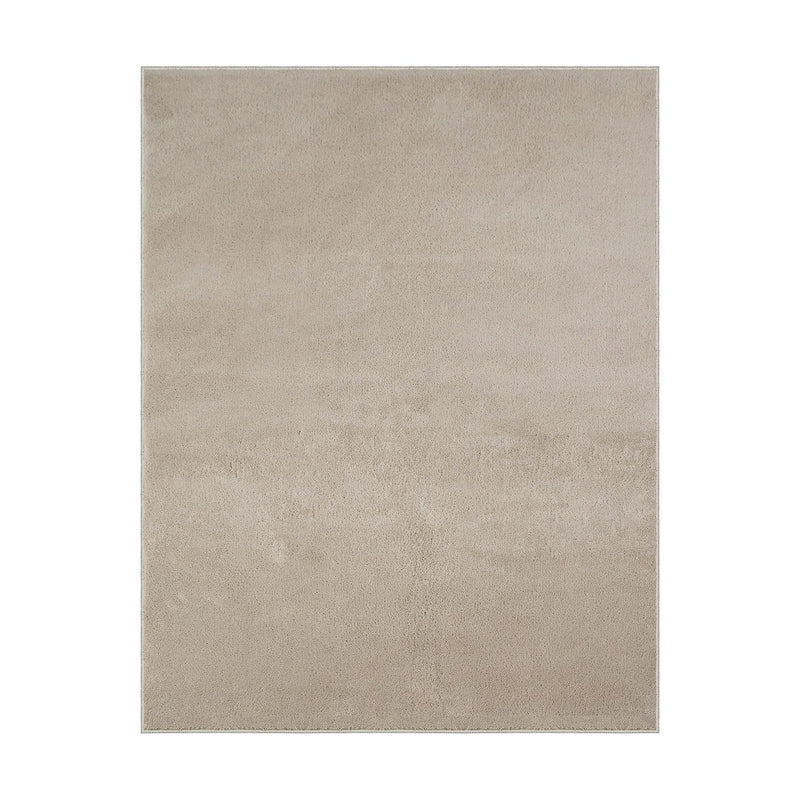 Washable short-pile rug, non-slip & soft, solid color for living room, bedroom, kitchen & nursery-zoom-