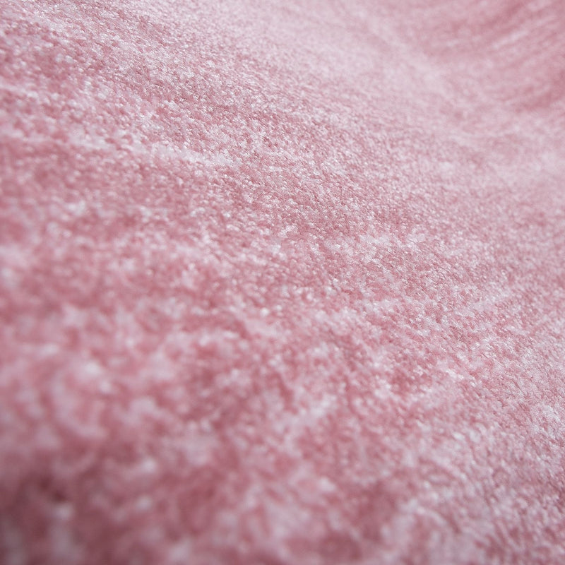Short pile rug solid color modern pink mottled colorfast easy-care pastel colors, for living room, bedroom-zoom-