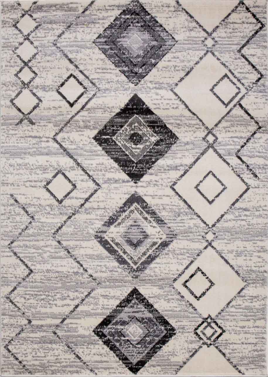 Living room short pile geometric pattern Scandinavian boho modern style beige-zoom-4