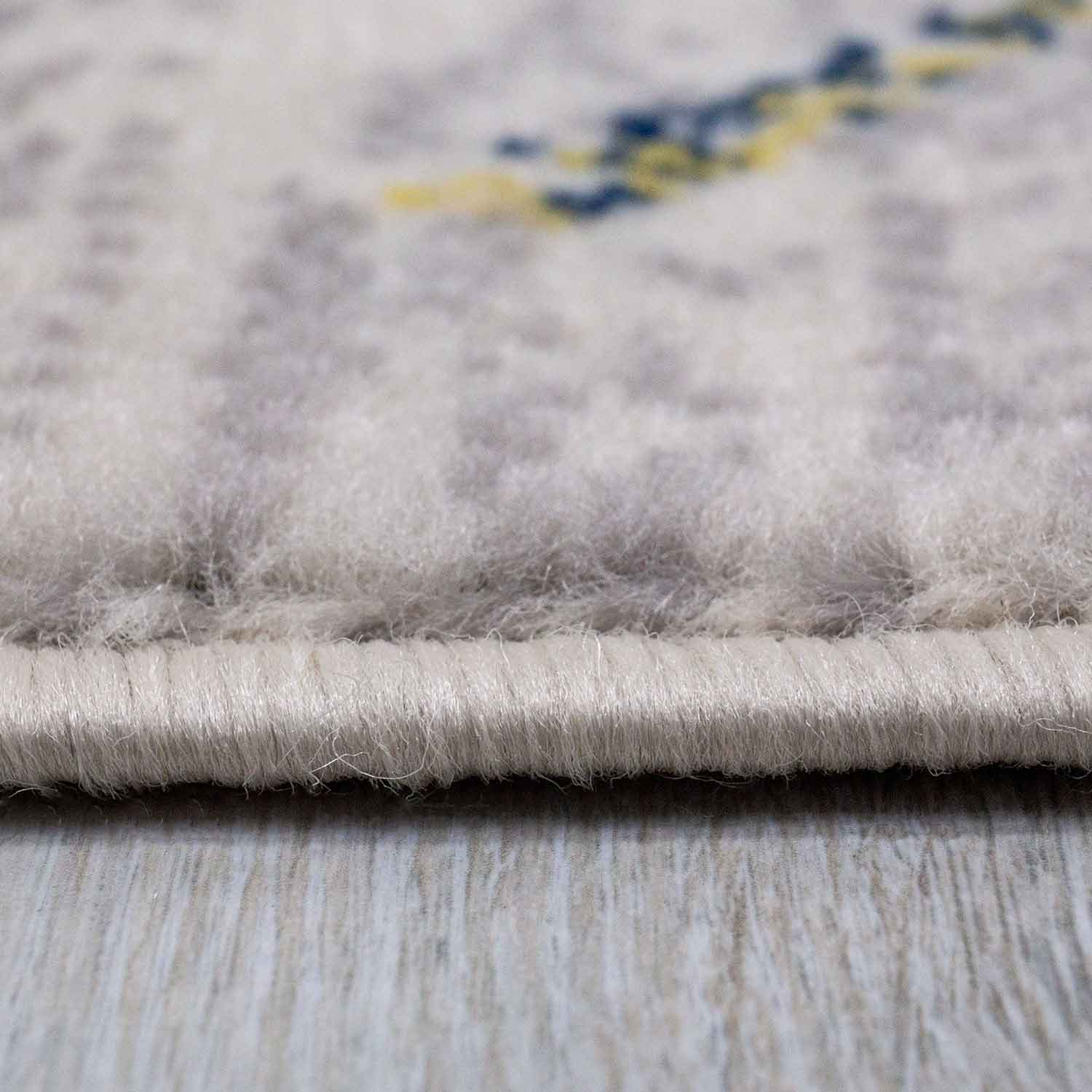 Living room short pile geometric pattern Scandinavian boho modern style beige-3