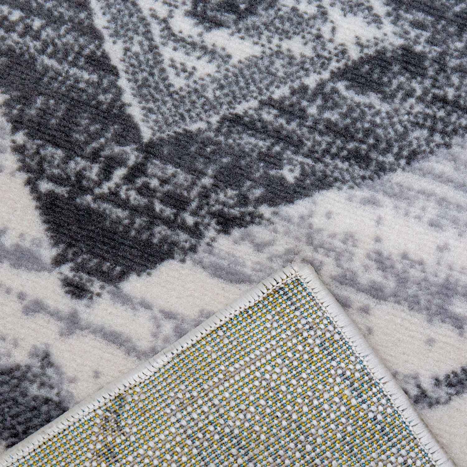 Living room short pile geometric pattern Scandinavian boho modern style beige-2