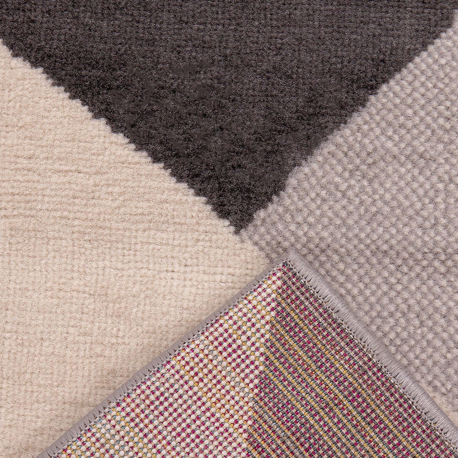 Carpet for living room, bedroom, hallway, geometric pattern, yellow-zoom-6