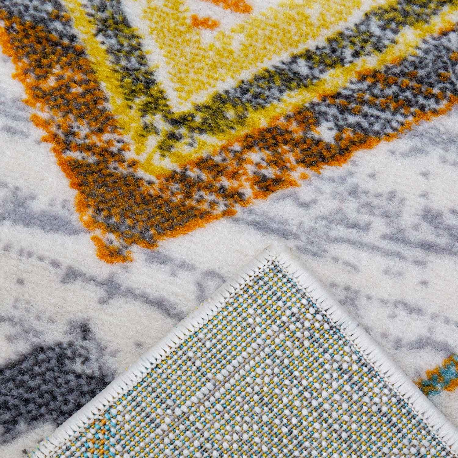 Living room short pile geometric pattern Scandinavian boho modern style-zoom-3