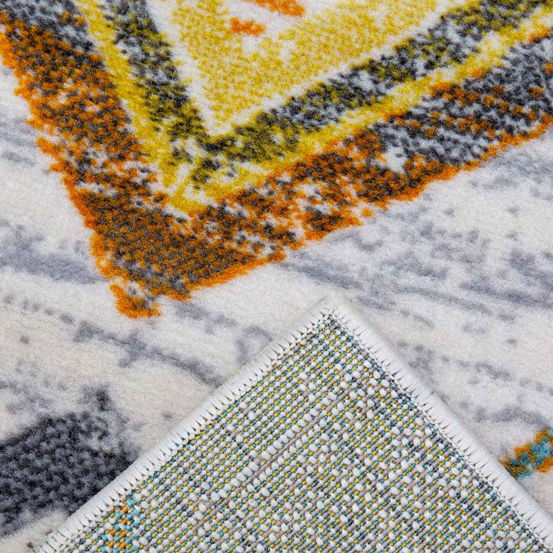 Living room short pile geometric pattern Scandinavian boho modern style-zoom-